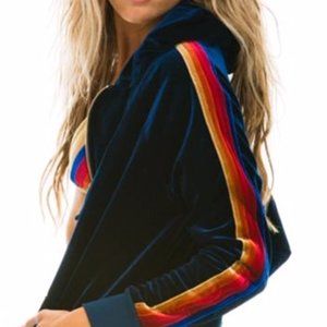 Aviator Nation Classic Zip Velvet Hoodie